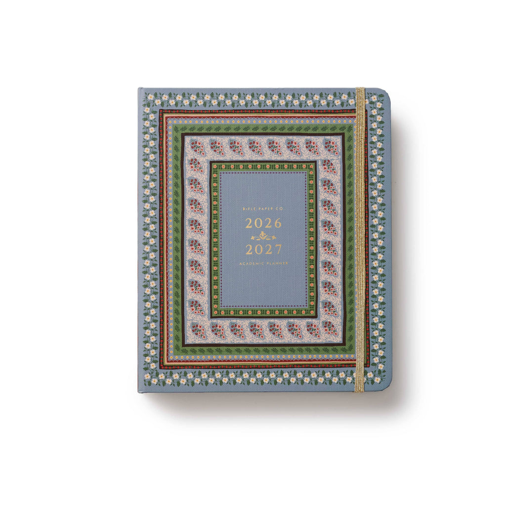 2024-2027 planner with decorative cover on a white background
