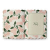Floral notebook with a 'Notes' page on a white background