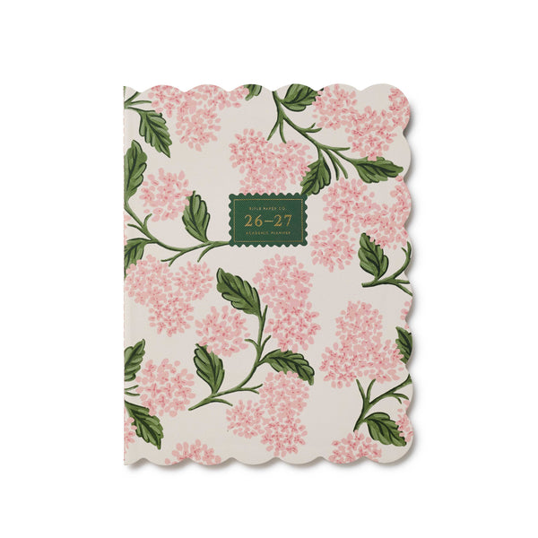 Floral patterned product with a green label on a white background