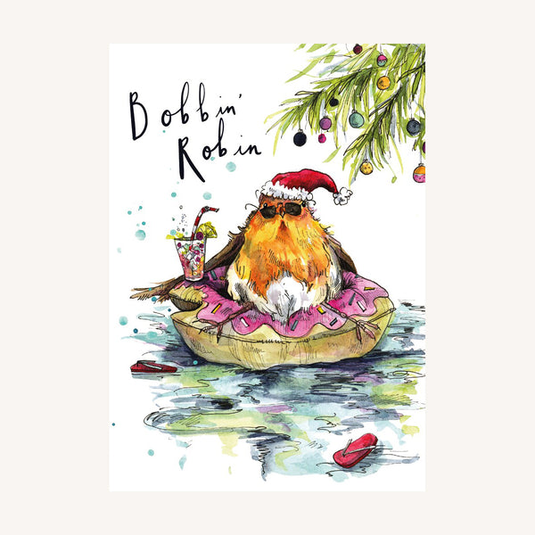 The Art File Christmas Robin Christmas Card
