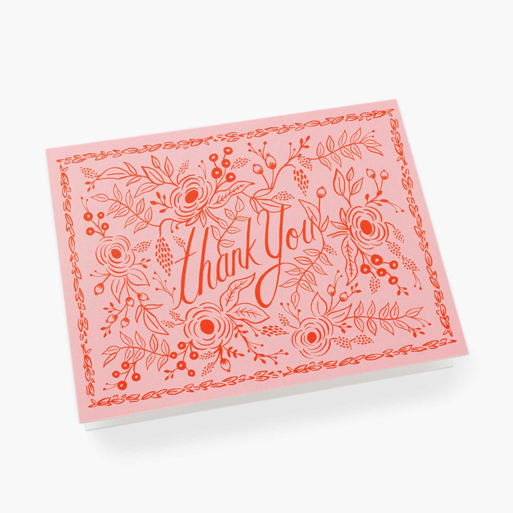 Rifle Paper Co. Rosé Thank You Card SET