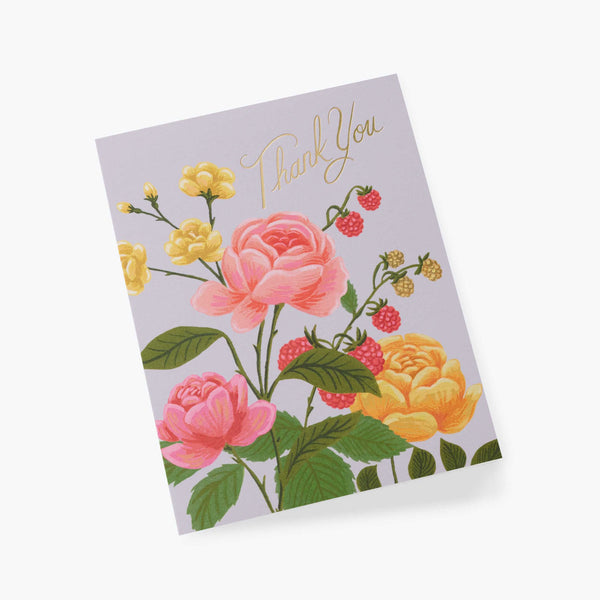 Rifle Paper Co. Roses Thank You Card SET