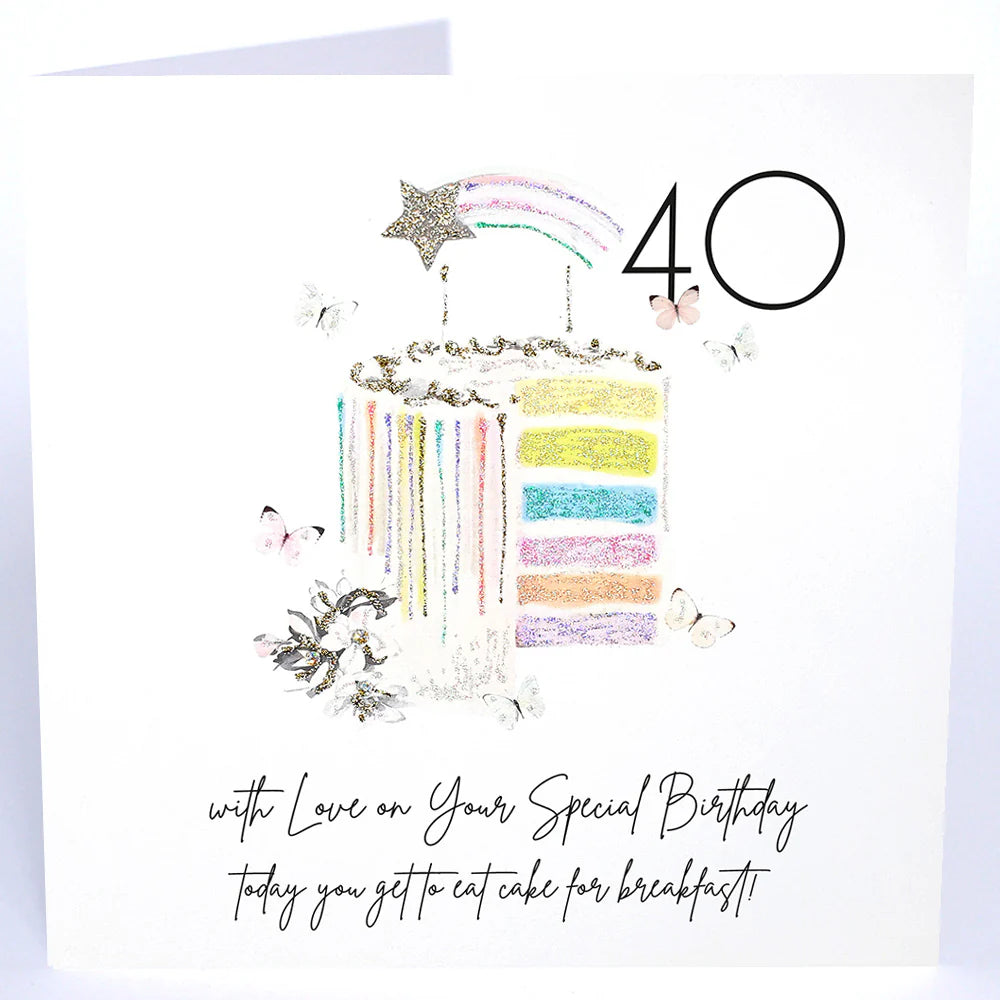 Five Dollar Shake 40 with Love on Your Special Birthday Card