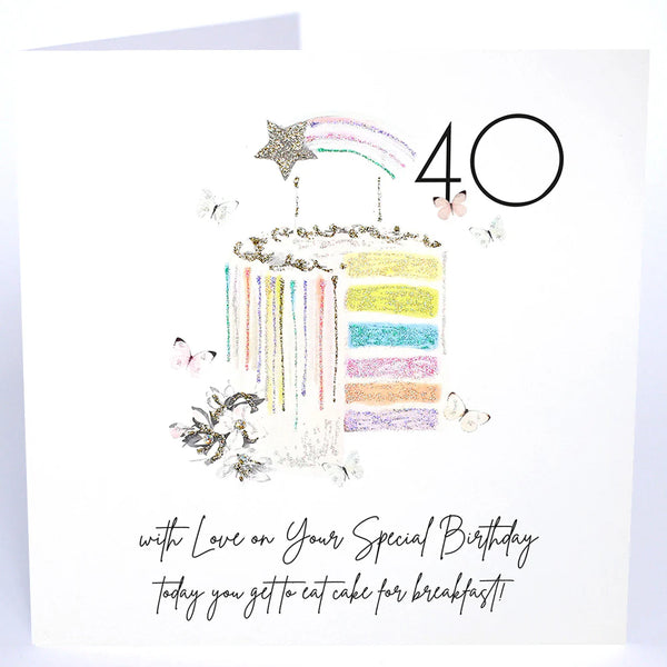 Five Dollar Shake 40 with Love on Your Special Birthday Card