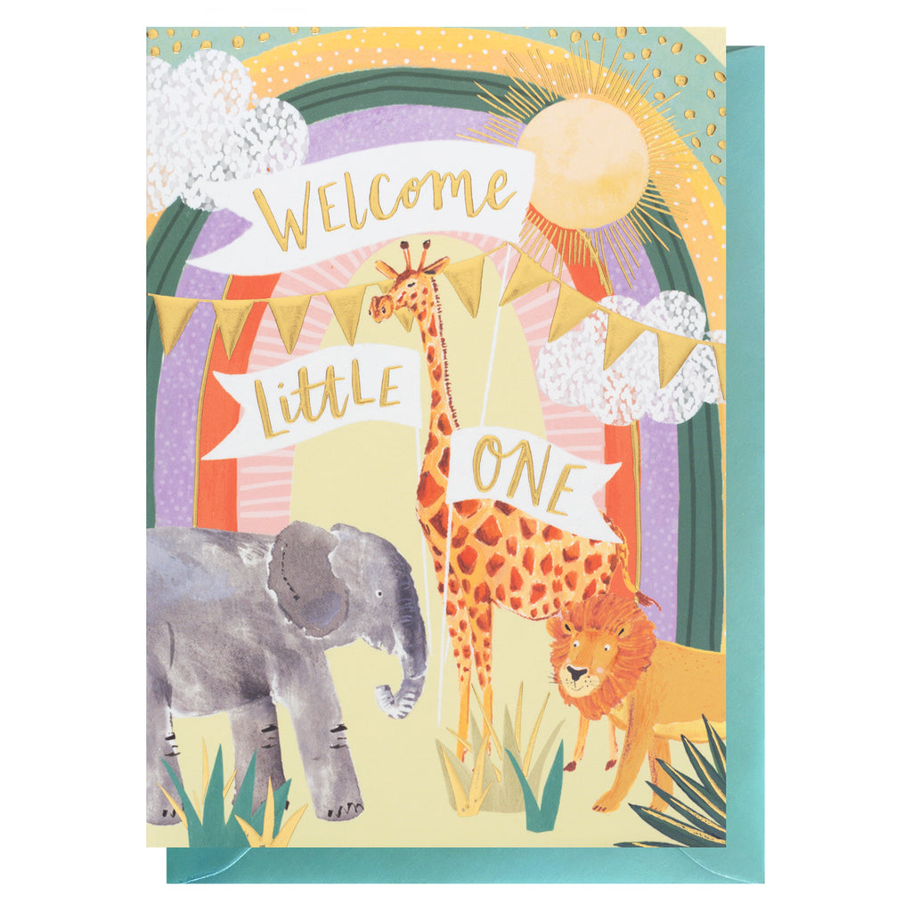 Louise Tiler Savanna Little One New Baby Card