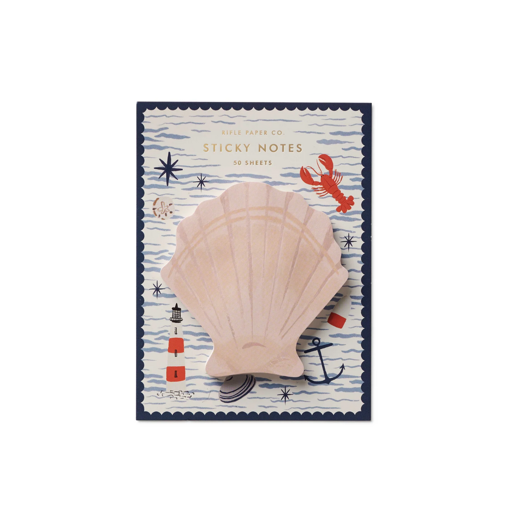 Rifle Paper Co. Sticky Notes - Seaside Shell
