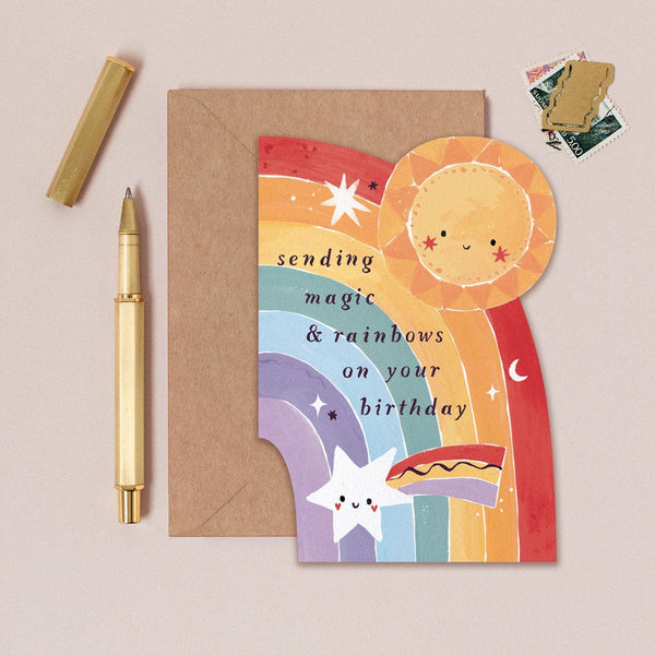 Sister Paper Co. - Kids Rainbow Birthday Card 