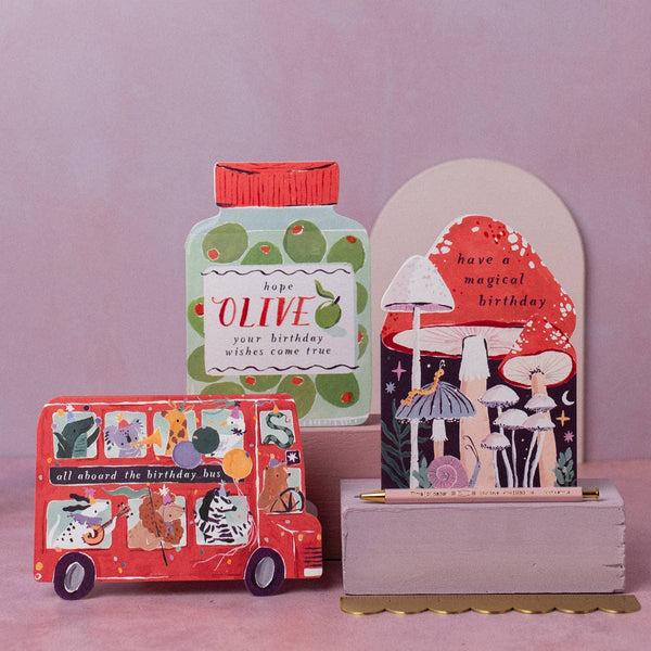 Sister Paper Co. - Party Bus Kids Birthday Card 
