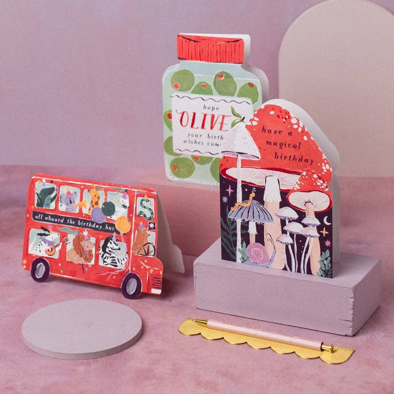 Sister Paper Co. - Party Bus Kids Birthday Card 
