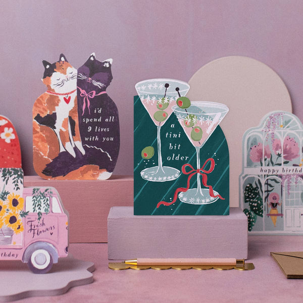 Sister Paper Co. - Tini Bit Older Martini Birthday Card