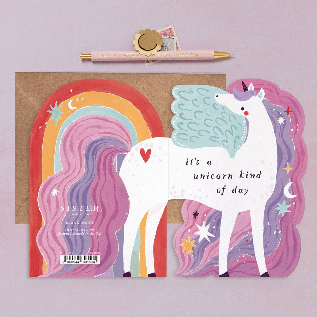 Sister Paper Co. - Unicorn Birthday Card 