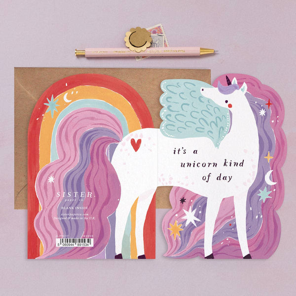 Sister Paper Co. - Unicorn Birthday Card 