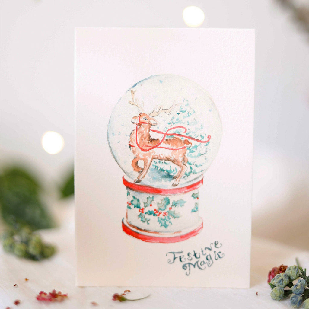 Sophie Amelia Snow Globe Christmas Card