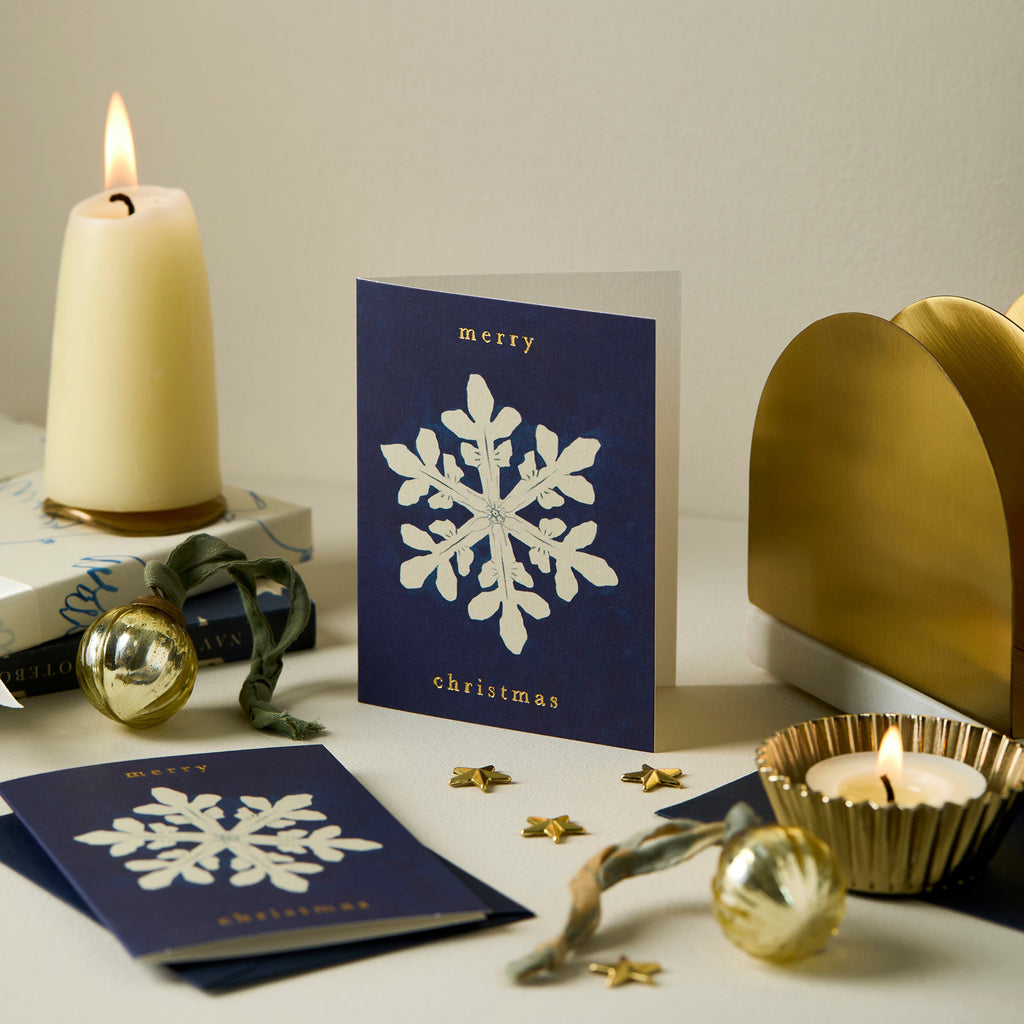 Wanderlust Paper Co. Snowflake 'Merry Christmas' Mini Card