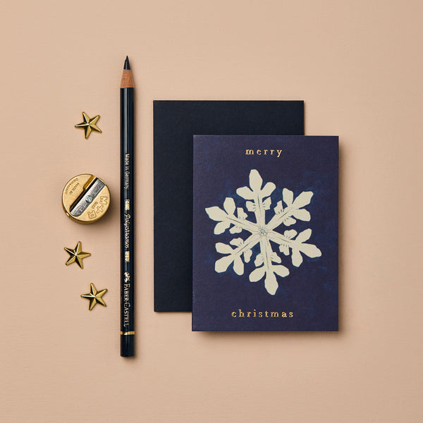 Wanderlust Paper Co. Snowflake 'Merry Christmas' Mini Card
