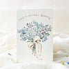 Greeting card with floral design and 'Have a beautiful Birthday' text on a white background