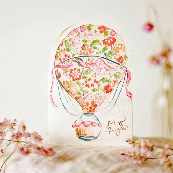 Sophie Amelia Fly High Hand-Cut Card