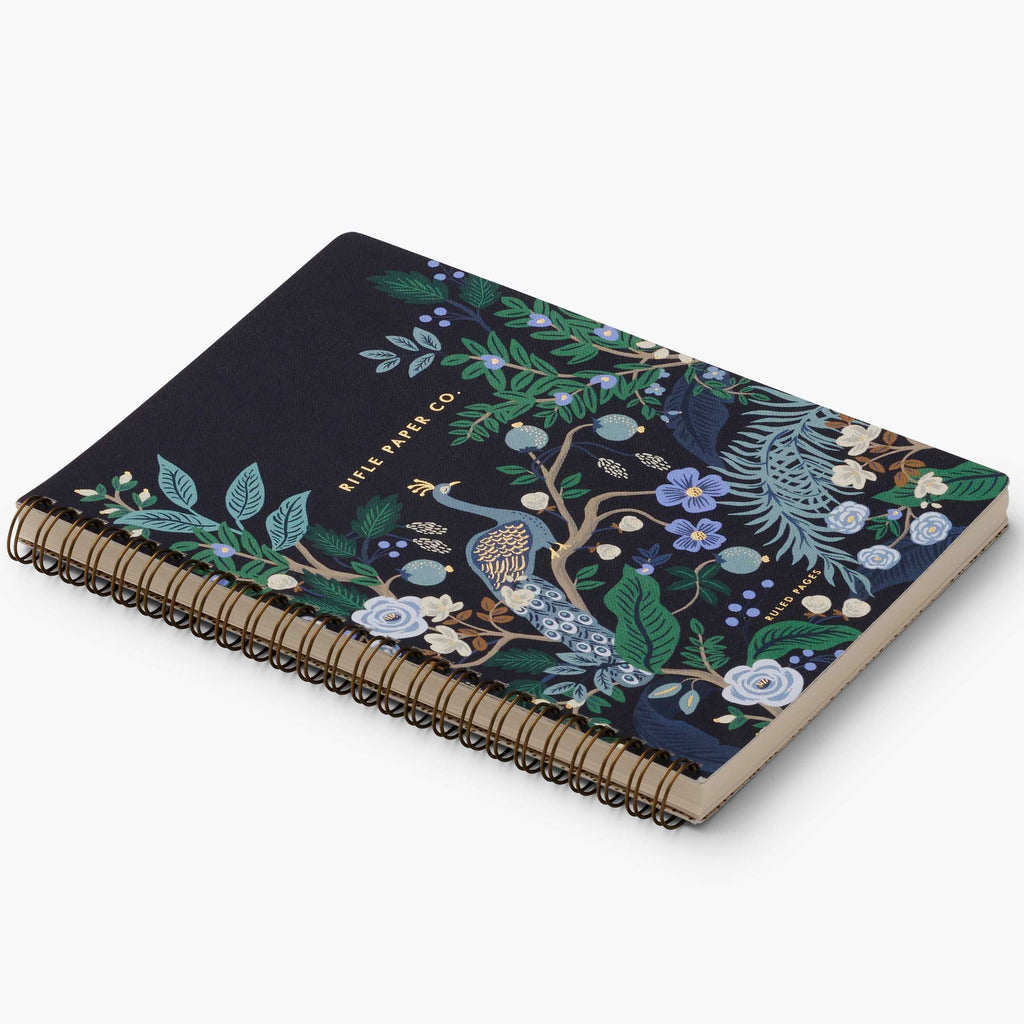 Rifle Paper Co. Spiral Notebook - Peacock
