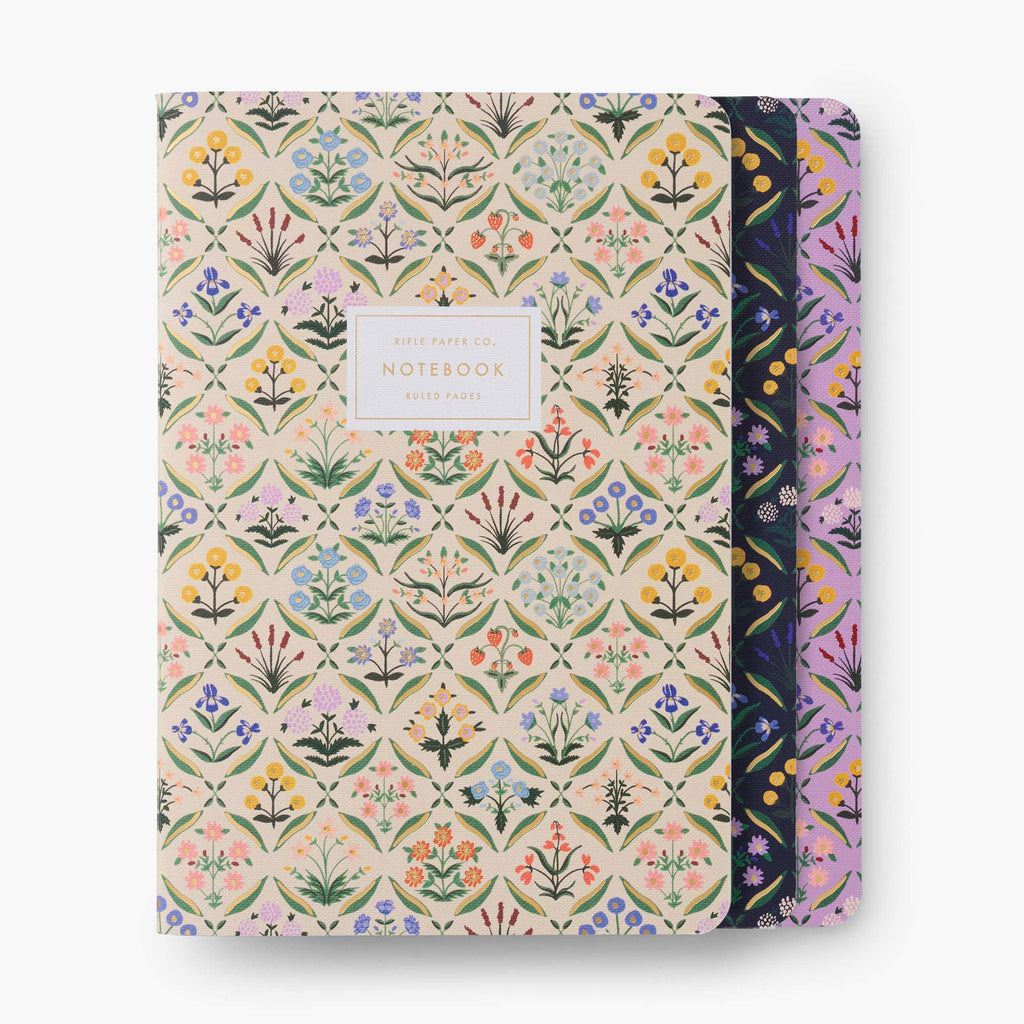 Rifle Paper Co. Set of 3 Stitched Notebooks - Estee