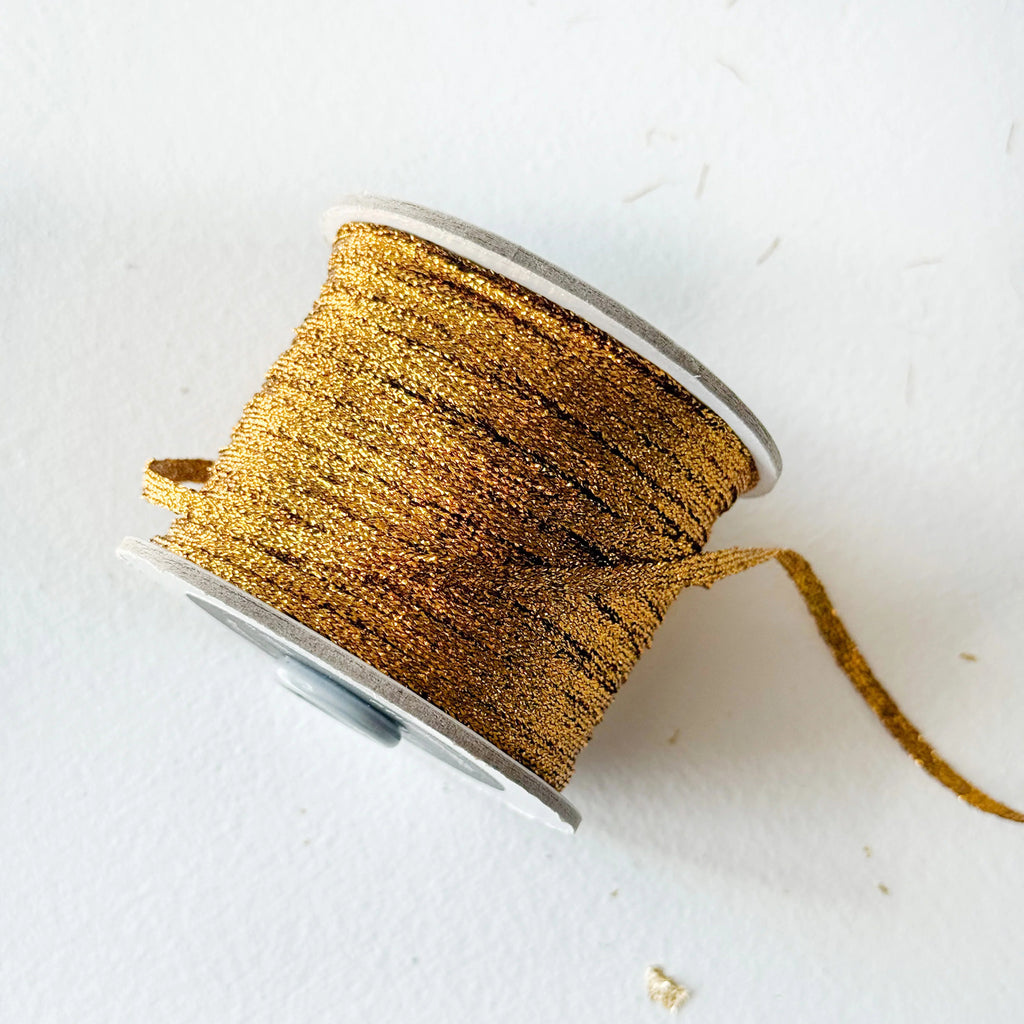 Studio Carta Metallic Braided Ribbon - Amber