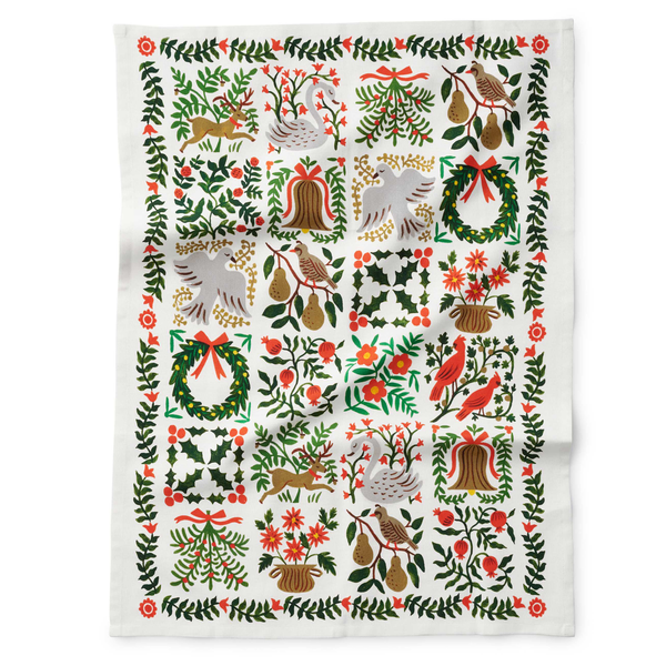 Rifle Paper Co. - Christmastide Tea Towel