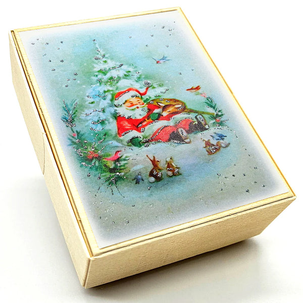 Counting Stars Lazy Santa Christmas Card Box Set