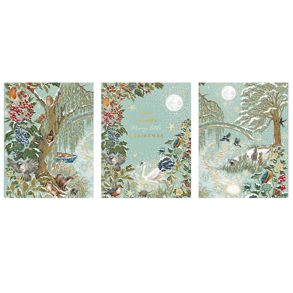 The Art File Frosted River Christmas Trio Box Cards