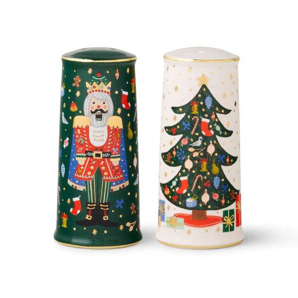 Rifle Paper Co. - Nutcracker Porcelain Salt & Pepper Shaker Set