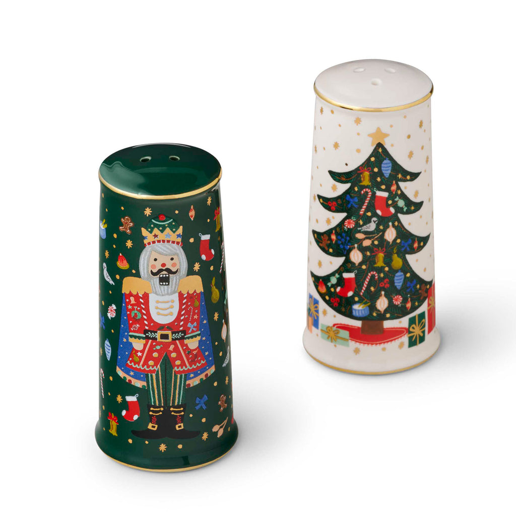 Rifle Paper Co. - Nutcracker Porcelain Salt & Pepper Shaker Set