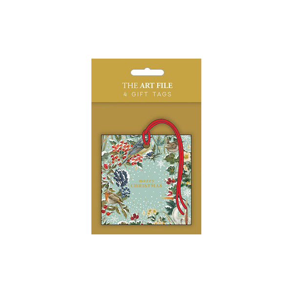 The Art File Frosted River Gift Tags