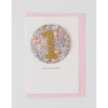 The Charming Press - Birthday Badge Age 1 - Liberty Michelle Fabric