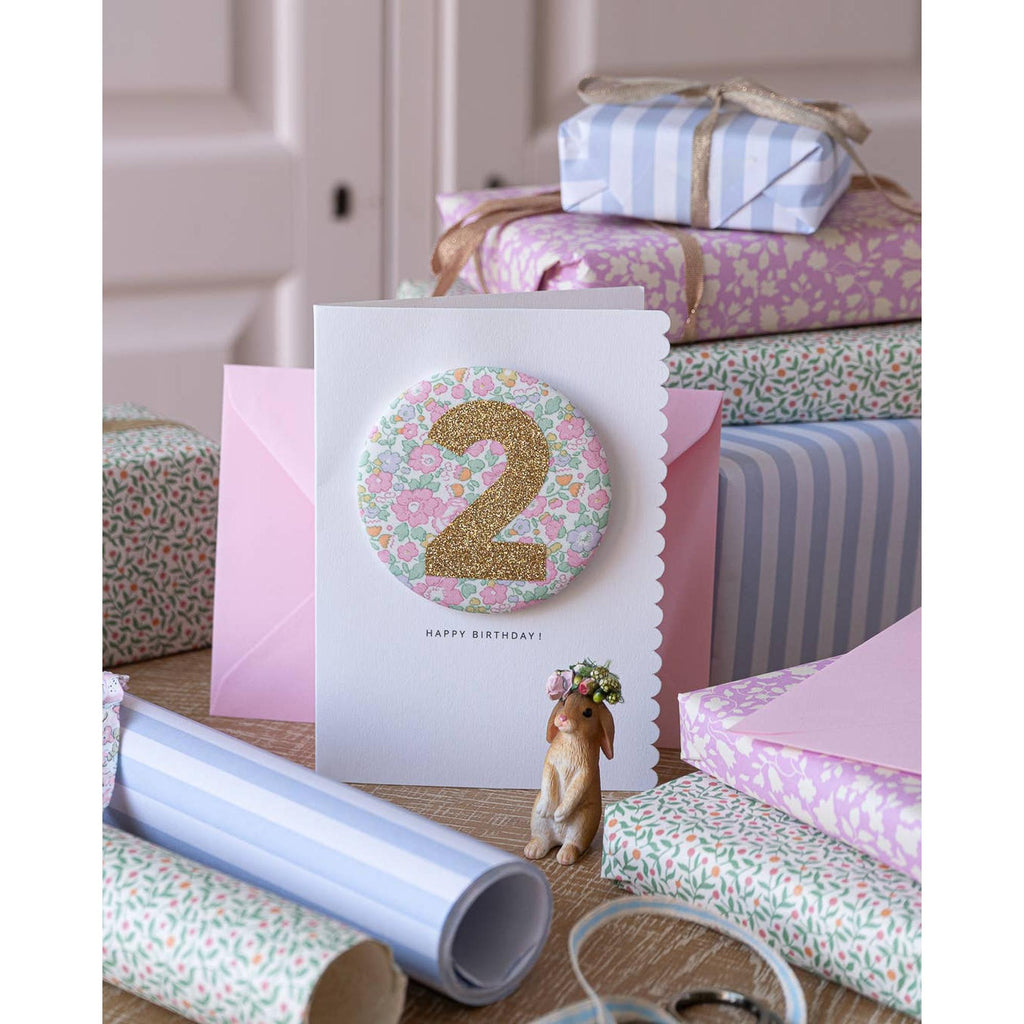 The Charming Press - Birthday Badge Age 2 - Liberty Betsy Ann Fabric