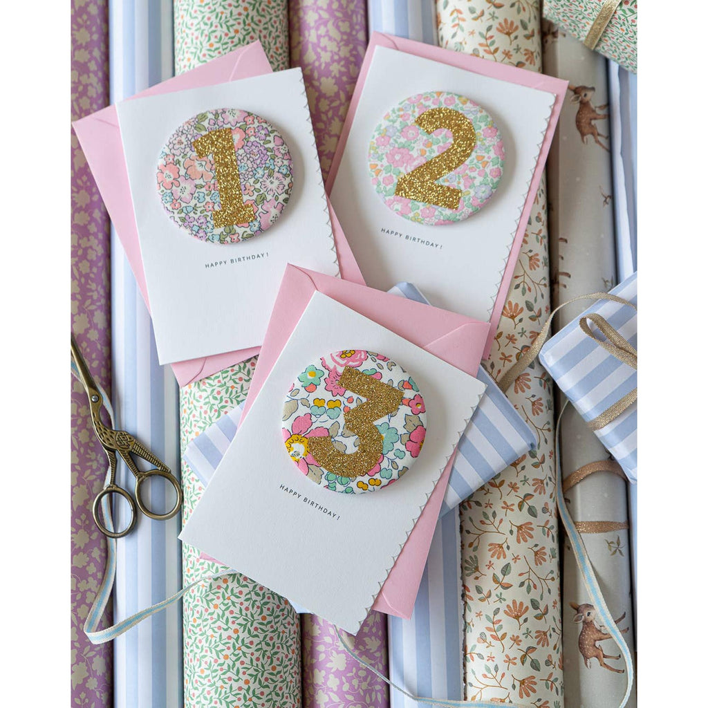 The Charming Press - Birthday Badge Age 2 - Liberty Betsy Ann Fabric