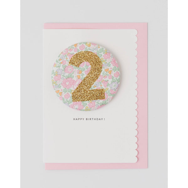 The Charming Press - Birthday Badge Age 2 - Liberty Betsy Ann Fabric