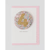 The Charming Press - Birthday Badge Age 4 - Liberty Michelle Fabric