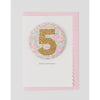 The Charming Press - Birthday Badge Age 5 - Liberty Betsy Ann Fabric