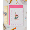 The Charming Press - Birthday Girl Card - Liberty Wiltshire Bud Fabric