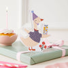 The Charming Press - Goose Die Cut Card - Wiltshire Bud Liberty Fabric