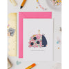 The Charming Press - Ladybird Birthday Card - Liberty Betsy Ann Pale Pink