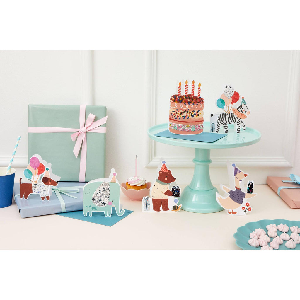 The Charming Press - Zebra Die Cut Card - Adelajda Liberty Fabric 