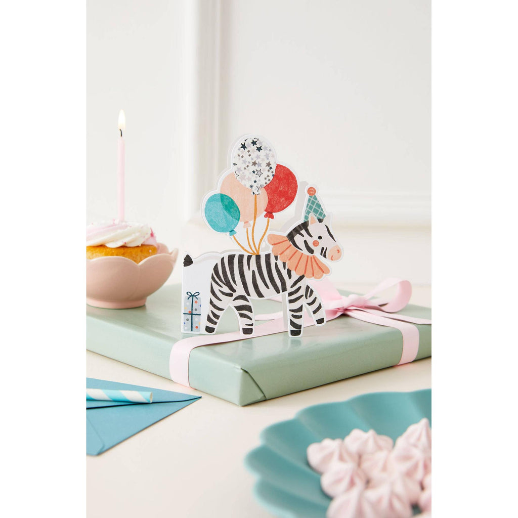 The Charming Press - Zebra Die Cut Card - Adelajda Liberty Fabric 