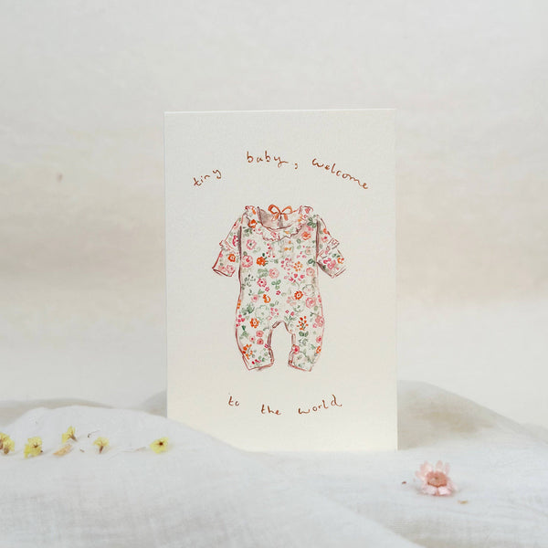 Sophie Amelia Creates - Tiny Baby New Baby Card