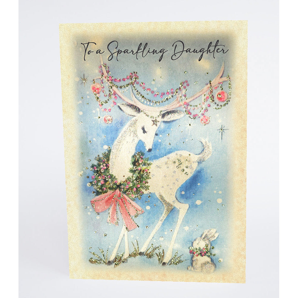 Counting Stars To a Sparkling Daughter Christmas Card