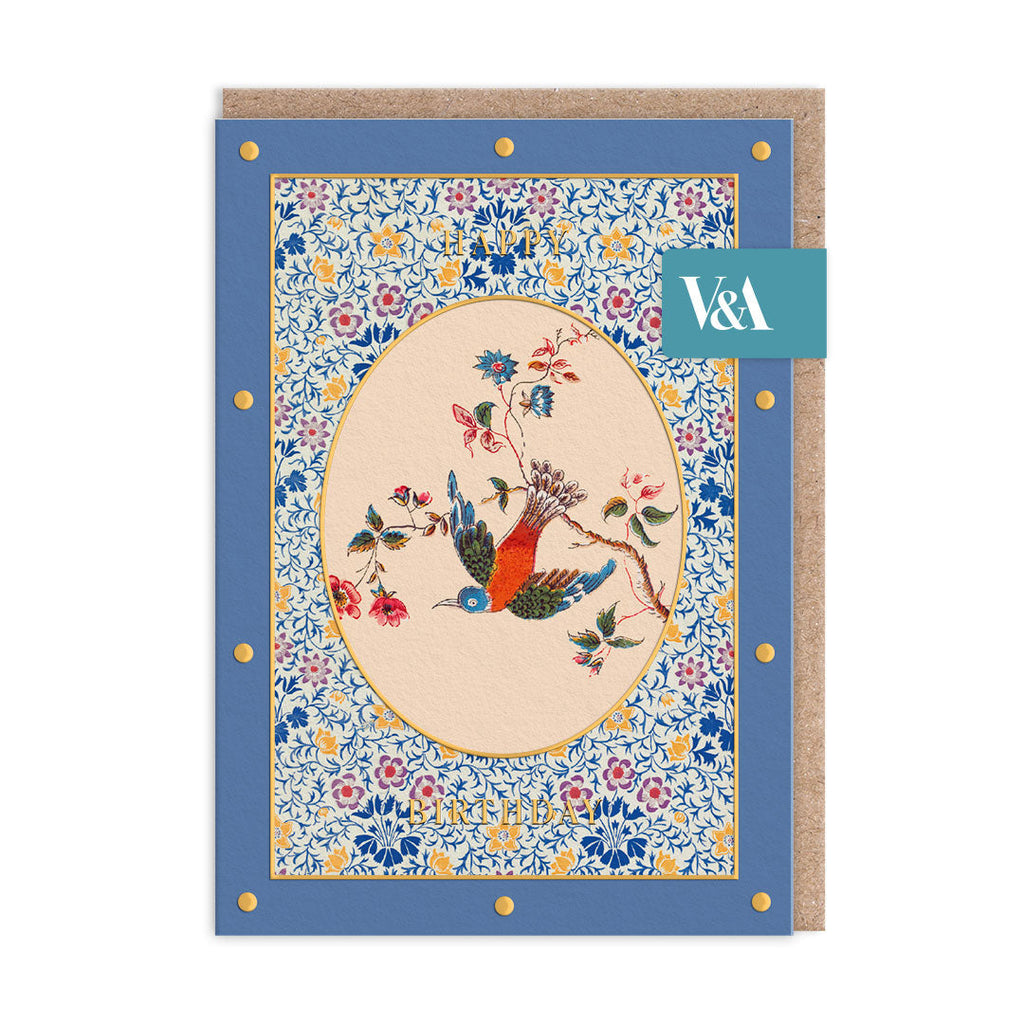 V&A Cottagecore Bird in Flight Birthday Card