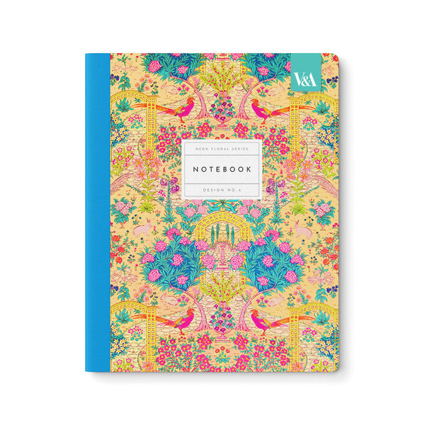 V&A Neon Floral Ornate Garden Premium Exercise Book