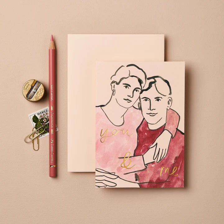 Wanderlust Paper Co.  Couple 'You & Me' Card