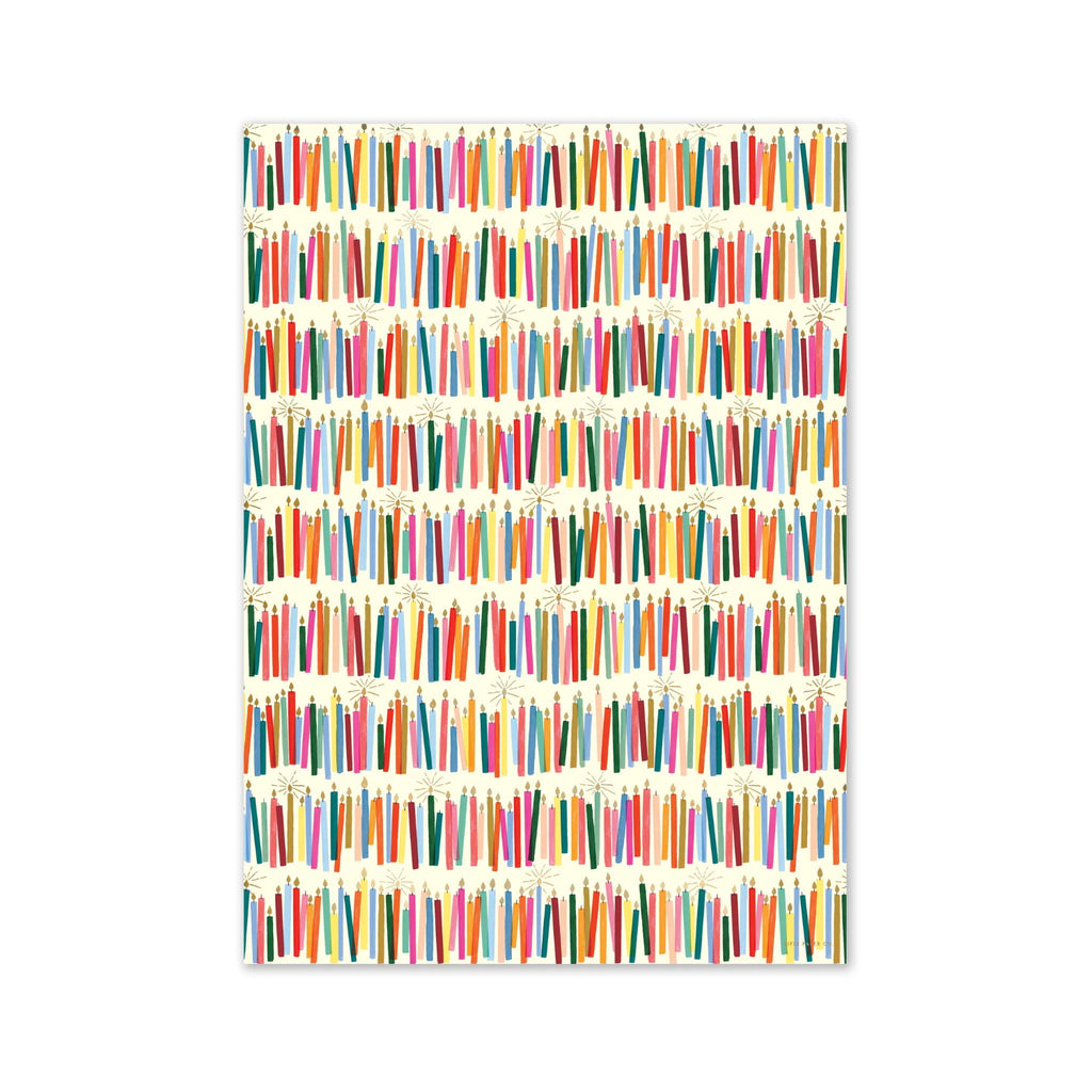 Pattern of colorful books on a white background