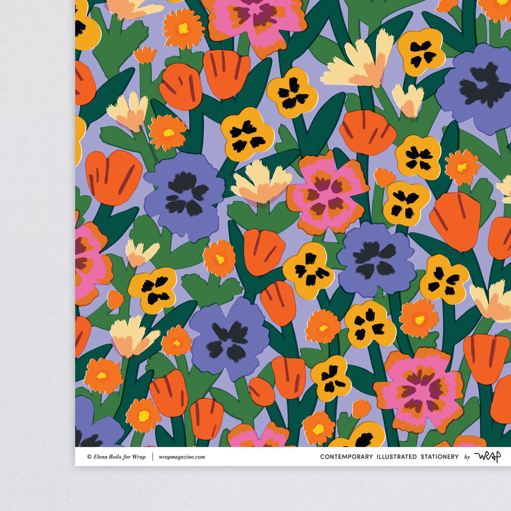 Elena Boils Wild Flowers Gift Wrap