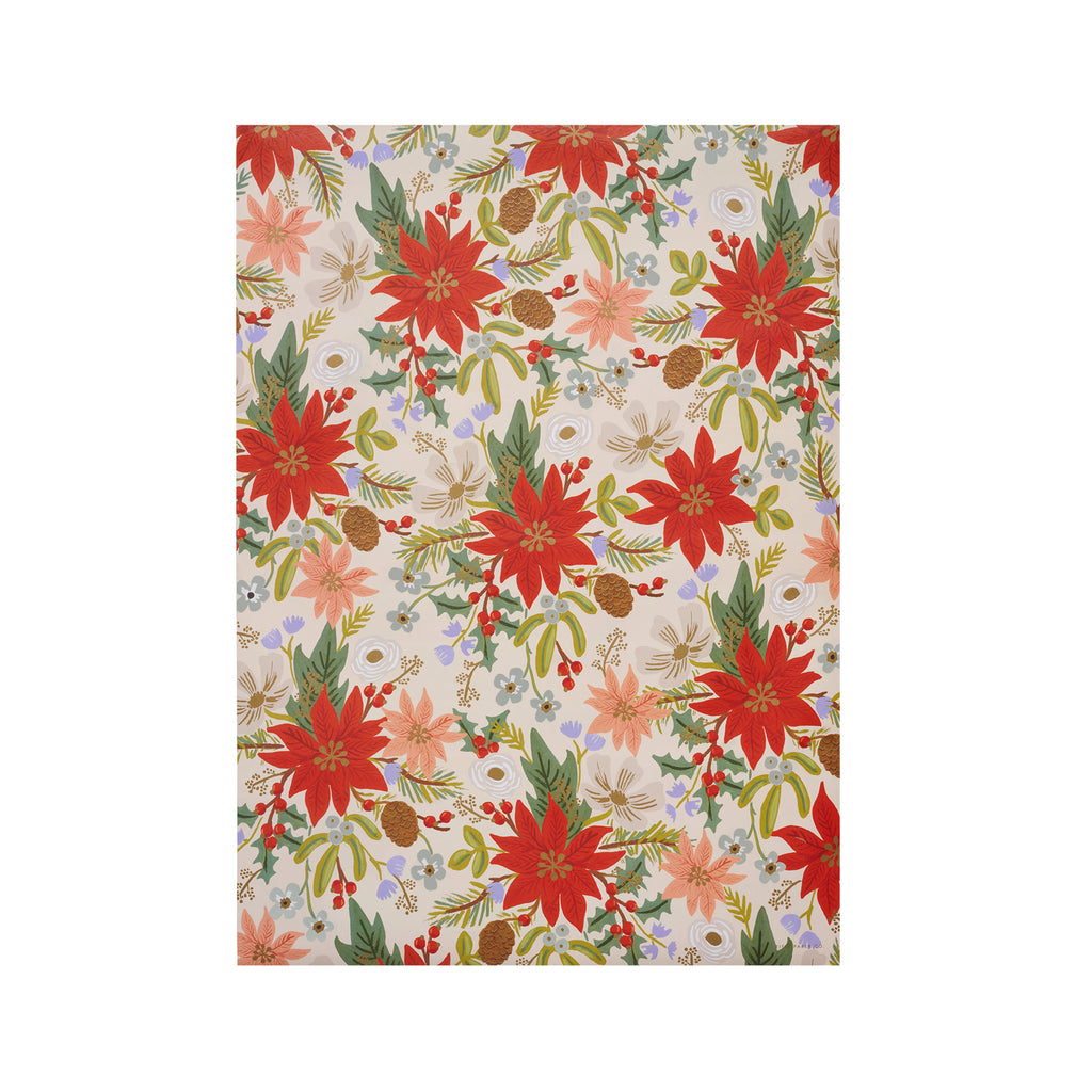 Rifle Paper Co. Poinsettia Christmas Gift Wrap