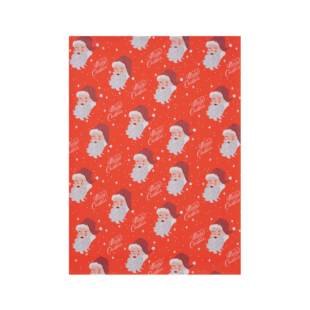 Rifle Paper Co. Santa Christmas Gift Wrap